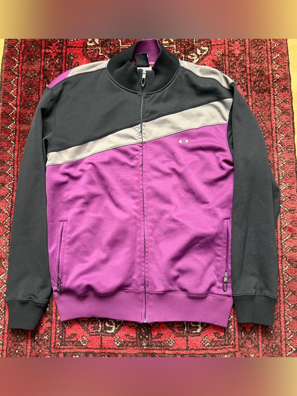 Oakley Software Y2K Full Zip Sweater Mens Size Small